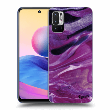 Husă pentru Xiaomi Redmi Note 10 5G - Purple glitter
