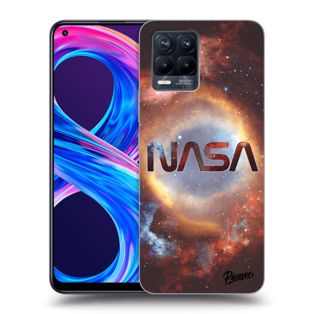 Picasee husă neagră din silicon pentru Realme 8 Pro - Nebula