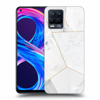 Husă pentru Realme 8 Pro - White tile