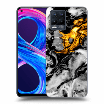 Husă pentru Realme 8 Pro - Black Gold 2