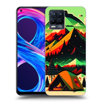 Picasee husă neagră din silicon pentru Realme 8 Pro - Montreal