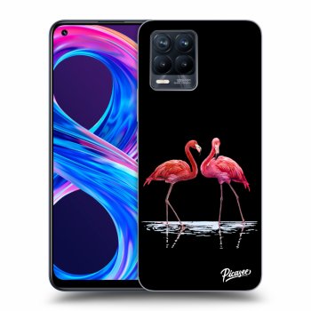 Husă pentru Realme 8 Pro - Flamingos couple