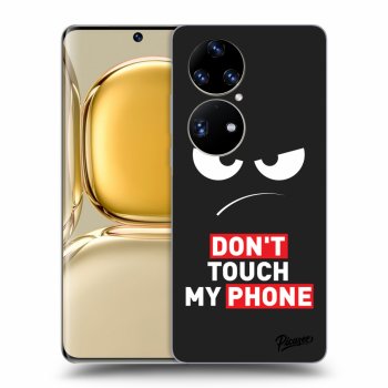 Husă pentru Huawei P50 - Angry Eyes - Transparent