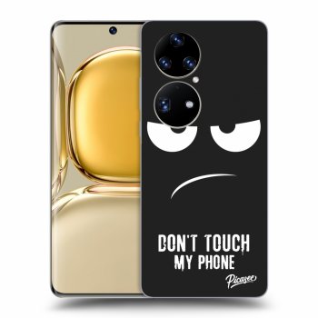 Picasee husă neagră din silicon pentru Huawei P50 - Don't Touch My Phone