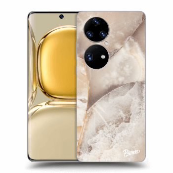 Picasee husă transparentă din silicon pentru Huawei P50 - Cream marble