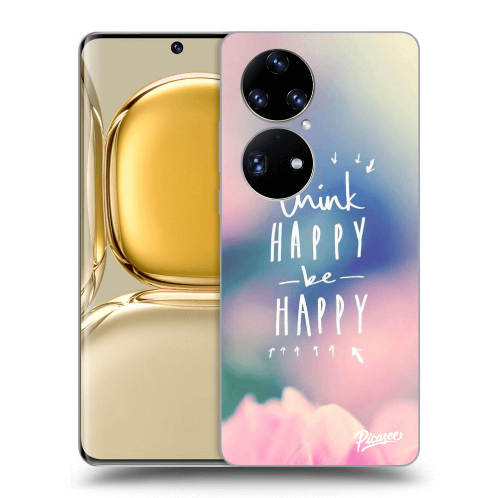 Picasee husă transparentă din silicon pentru Huawei P50 - Think happy be happy