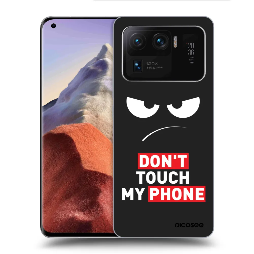 Picasee husă neagră din silicon pentru Xiaomi Mi 11 Ultra - Angry Eyes - Transparent