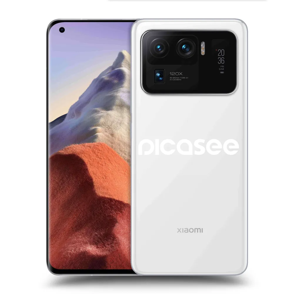 Picasee husă transparentă din silicon pentru Xiaomi Mi 11 Ultra - Picasee - new logo - white