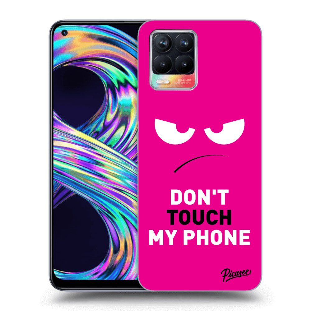 Picasee ULTIMATE CASE pentru Realme 8 4G - Angry Eyes - Pink
