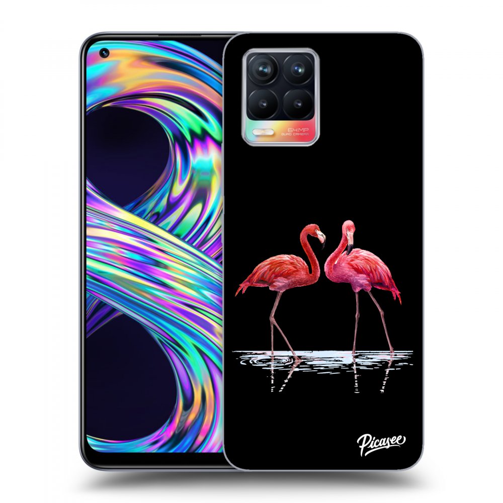 Picasee ULTIMATE CASE pentru Realme 8 4G - Flamingos couple