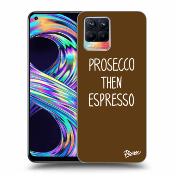 Picasee husă transparentă din silicon pentru Realme 8 4G - Prosecco then espresso