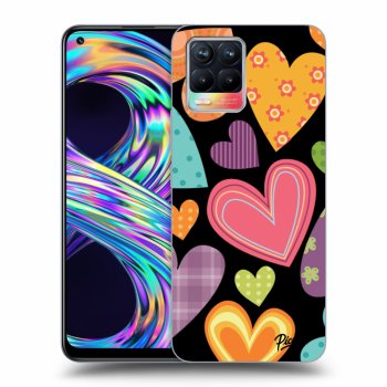 Husă pentru Realme 8 4G - Colored heart