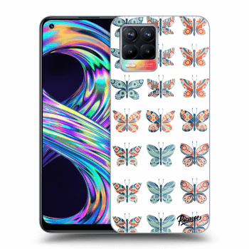 Picasee husă transparentă din silicon pentru Realme 8 4G - Butterflies