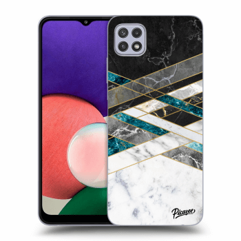 Husă pentru Samsung Galaxy A22 5G A226B - Black & White geometry