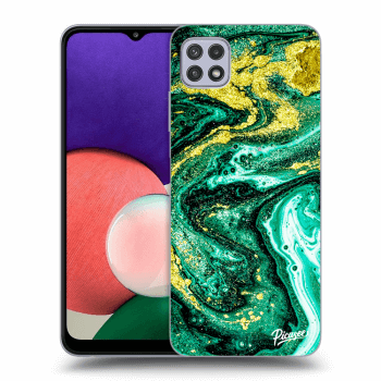 Husă pentru Samsung Galaxy A22 5G A226B - Green Gold