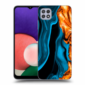 Husă pentru Samsung Galaxy A22 5G A226B - Gold blue