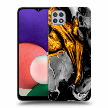 Husă pentru Samsung Galaxy A22 5G A226B - Black Gold