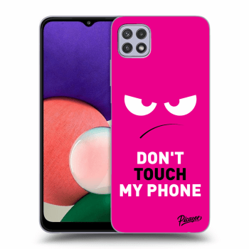 Picasee ULTIMATE CASE pentru Samsung Galaxy A22 A226B 5G - Angry Eyes - Pink