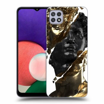 Husă pentru Samsung Galaxy A22 5G A226B - Gold - Black