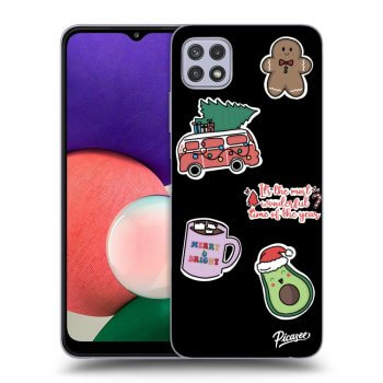 Husă pentru Samsung Galaxy A22 5G A226B - Christmas Stickers