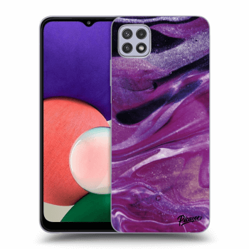 Husă pentru Samsung Galaxy A22 5G A226B - Purple glitter