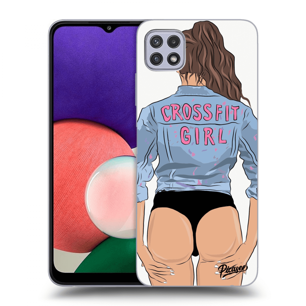 Picasee ULTIMATE CASE pentru Samsung Galaxy A22 A226B 5G - Crossfit girl - nickynellow