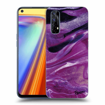 Husă pentru Realme 7 - Purple glitter