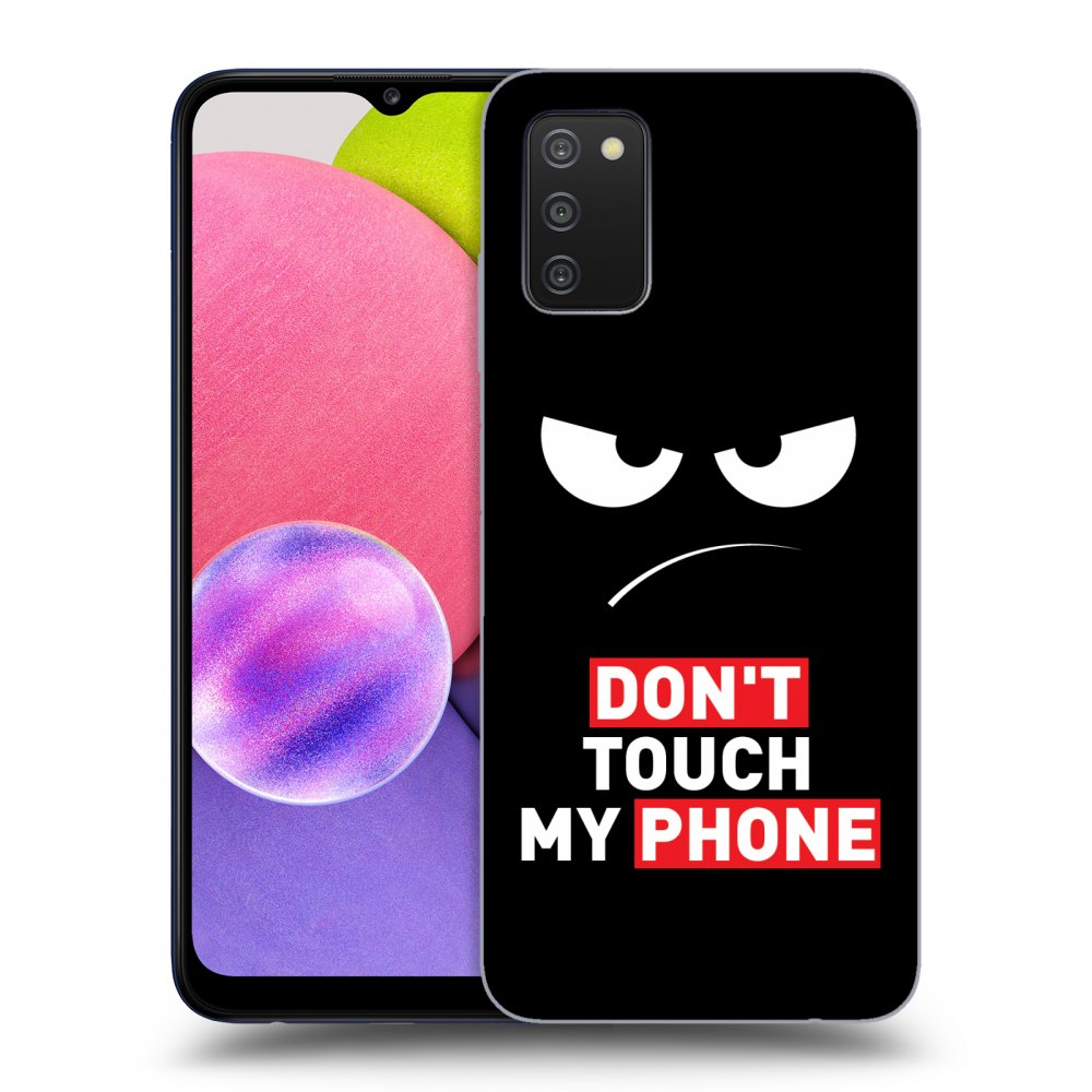 Picasee ULTIMATE CASE pentru Samsung Galaxy A02s A025G - Angry Eyes - Transparent