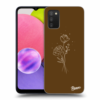 Picasee ULTIMATE CASE pentru Samsung Galaxy A02s A025G - Brown flowers