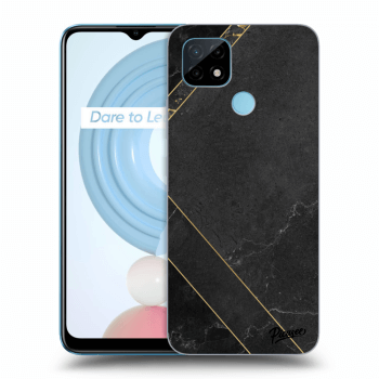 Husă pentru Realme C21 - Black tile