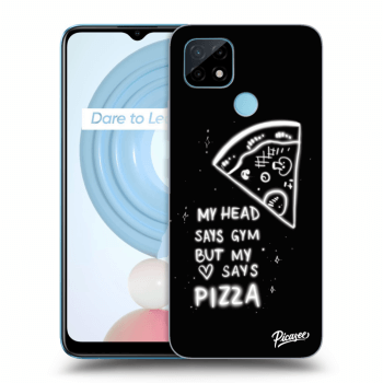 Picasee husă transparentă din silicon pentru Realme C21 - Pizza