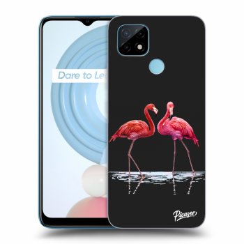 Husă pentru Realme C21 - Flamingos couple