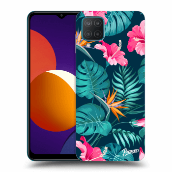 Husă pentru Samsung Galaxy M12 M127F - Pink Monstera