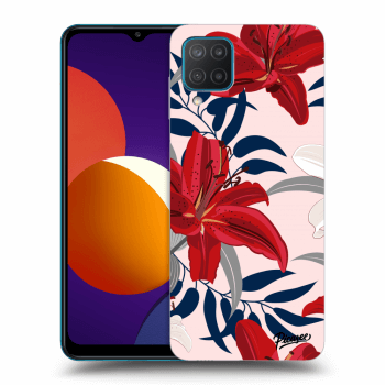 Husă pentru Samsung Galaxy M12 M127F - Red Lily