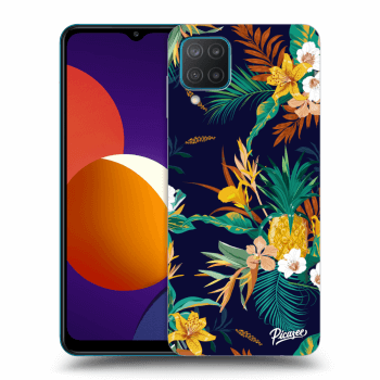 Picasee husă transparentă din silicon pentru Samsung Galaxy M12 M127F - Pineapple Color