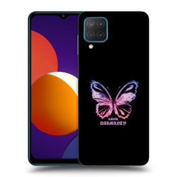 Picasee husă transparentă din silicon pentru Samsung Galaxy M12 M127F - Diamanty Purple