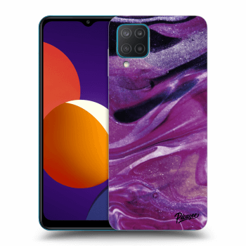 Husă pentru Samsung Galaxy M12 M127F - Purple glitter