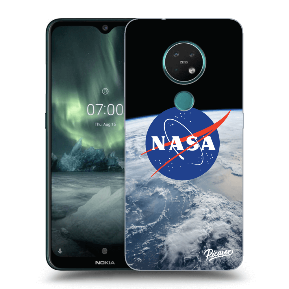Picasee husă transparentă din silicon pentru Nokia 7.2 - Nasa Earth