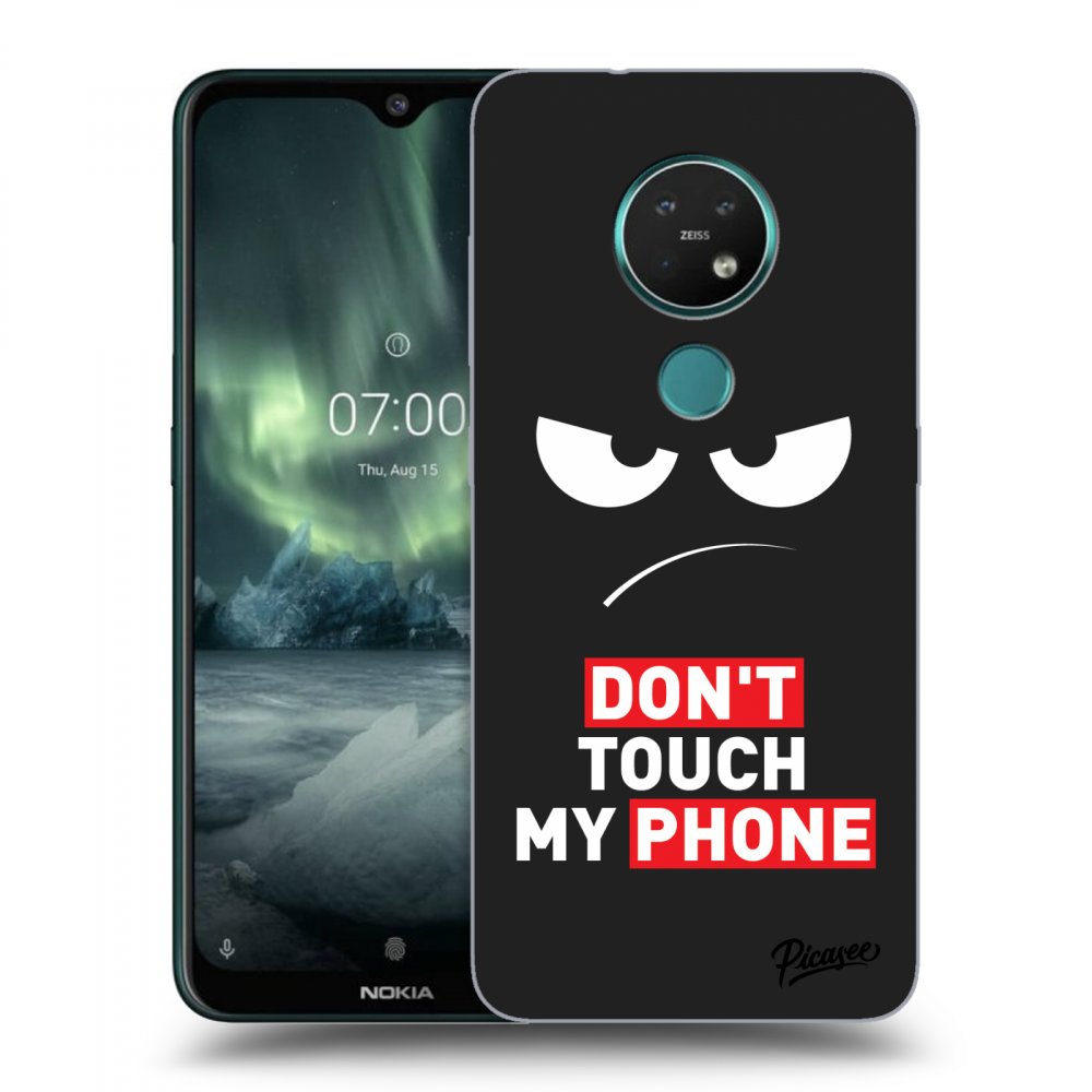 Picasee husă neagră din silicon pentru Nokia 7.2 - Angry Eyes - Transparent