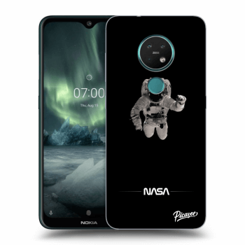 Picasee husă neagră din silicon pentru Nokia 7.2 - Astronaut Minimal