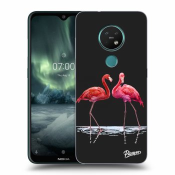 Husă pentru Nokia 7.2 - Flamingos couple