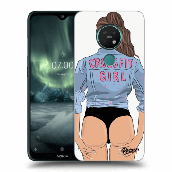 Picasee husă transparentă din silicon pentru Nokia 7.2 - Crossfit girl - nickynellow
