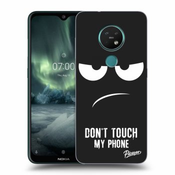 Picasee husă neagră din silicon pentru Nokia 7.2 - Don't Touch My Phone