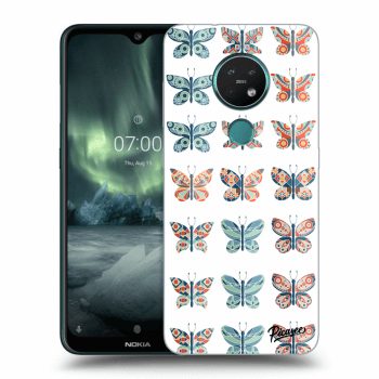 Picasee husă transparentă din silicon pentru Nokia 7.2 - Butterflies
