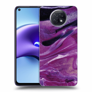 Husă pentru Xiaomi Redmi Note 9T - Purple glitter
