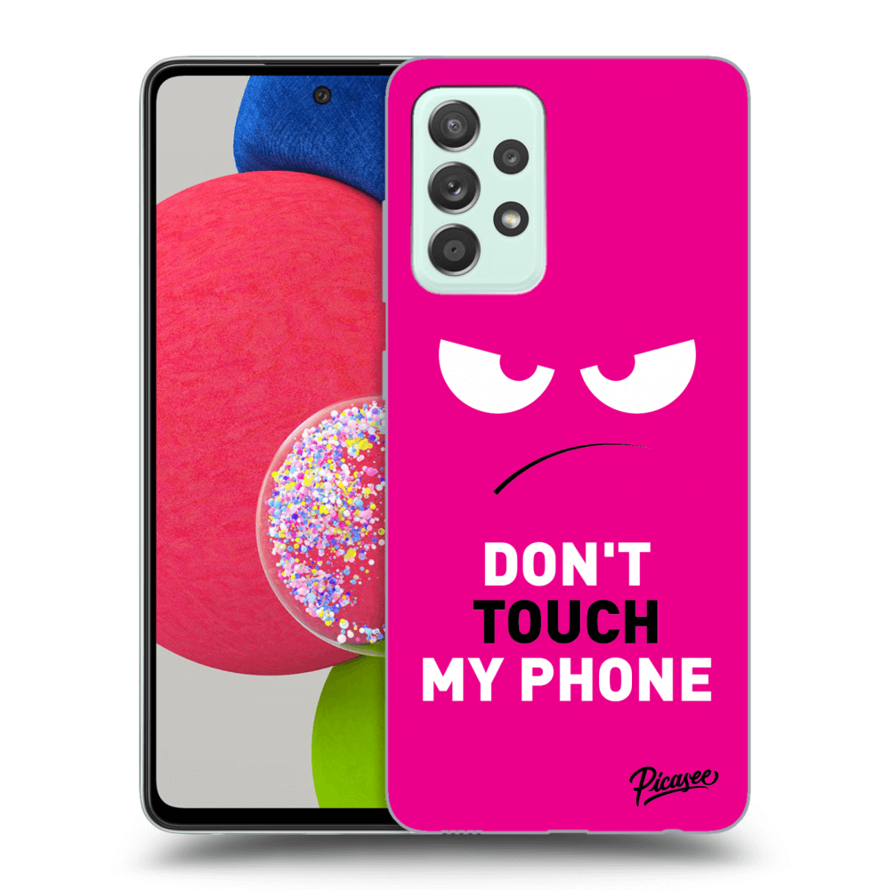 Picasee ULTIMATE CASE pentru Samsung Galaxy A52s 5G A528B - Angry Eyes - Pink
