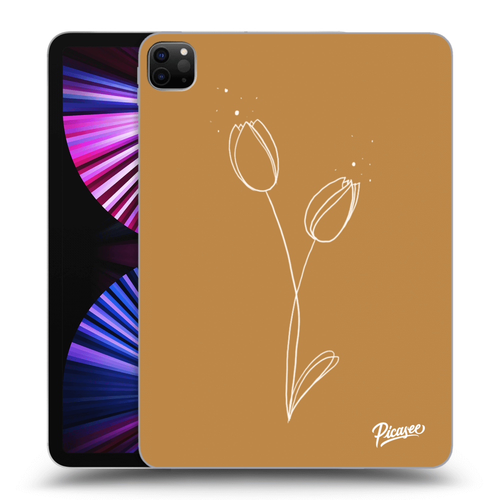 Picasee husă neagră din silicon pentru Apple iPad Pro 11" 2021 (3.gen) - Tulips
