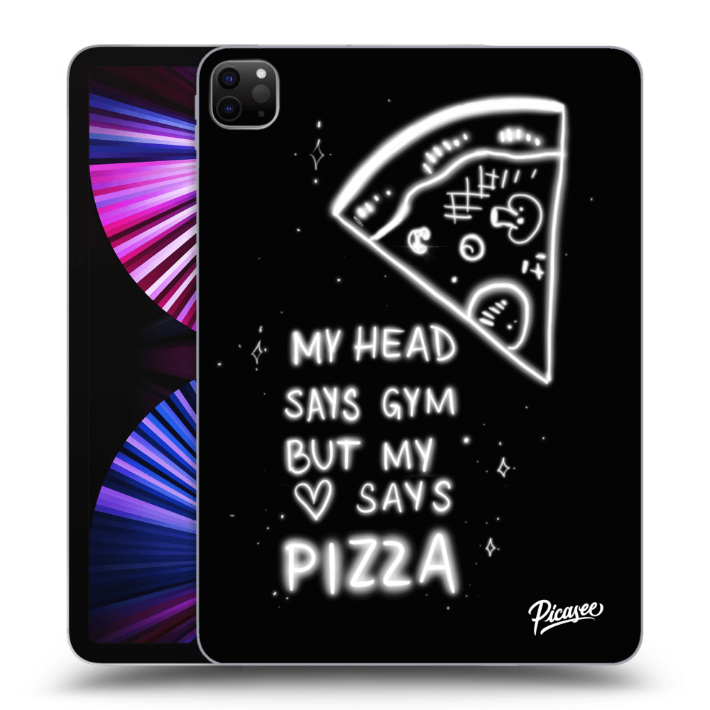 Picasee husă neagră din silicon pentru Apple iPad Pro 11" 2021 (3.gen) - Pizza
