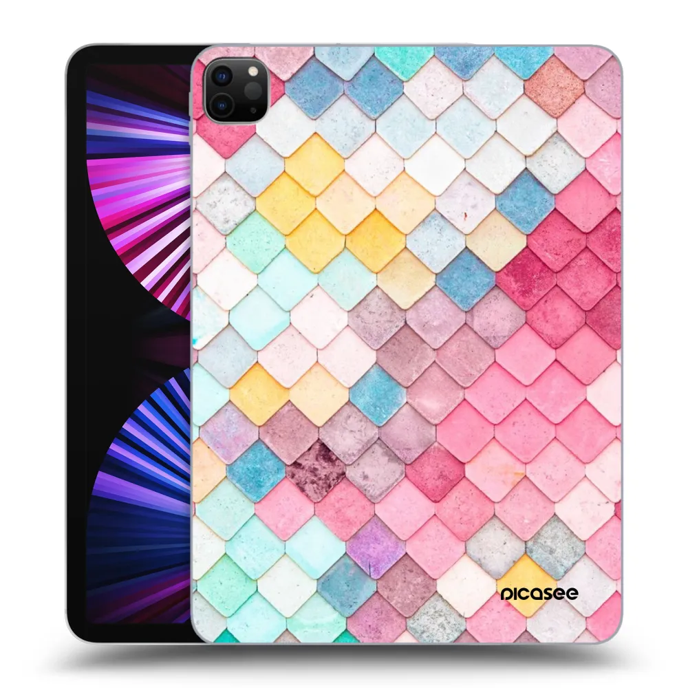 Picasee husă neagră din silicon pentru Apple iPad Pro 11" 2021 (3.gen) - Colorful roof