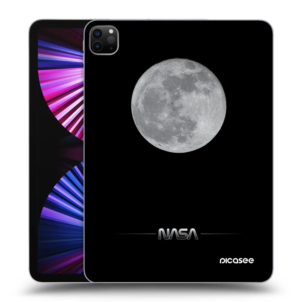 Picasee husă neagră din silicon pentru Apple iPad Pro 11" 2021 (3.gen) - Moon Minimal